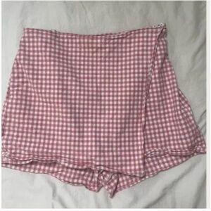 Plaid Gingham Boho Minimalist Modern College Hipster Hippie Art Chic Skirt Skort